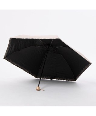 UNBILLION カシュネ cachenez /【晴雨兼用　日傘　UVカット率・遮光率100％生地使用 】PU超軽量プチフラワー刺繍カーボンミニ折りたたみ傘 ピンク