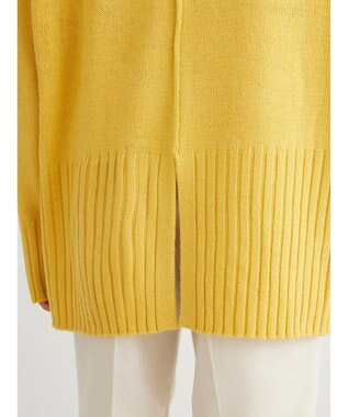 Green Parks 洗える　バックスリットニットプルオーバー Yellow