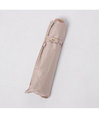 UNBILLION カシュネ cachenez /【晴雨兼用　日傘　UVカット率・遮光率100％生地使用 】PU超軽量プチフラワー刺繍カーボンミニ折りたたみ傘 ピンク