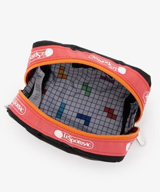 LeSportsac SQUARE COSMETIC/テトリスハートエンブロイダリースクエアコスメティック テトリスハートエンブロイダリースクエアコスメティック