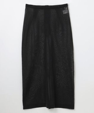 NAVE 【Nave・洗える】シアーニット スカート ブラック系