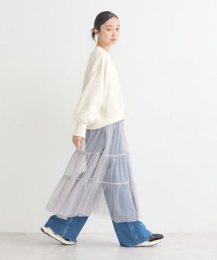 earth music&ecology パールプルオーバー Ivory