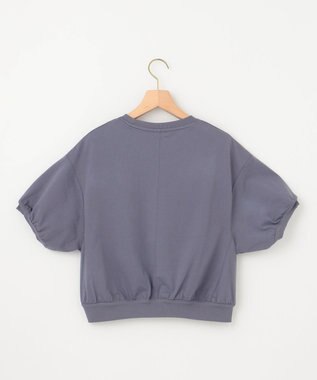 組曲 L 【WEB限定】クールプレーティング天竺スエットライク カットソー チャコールグレー系