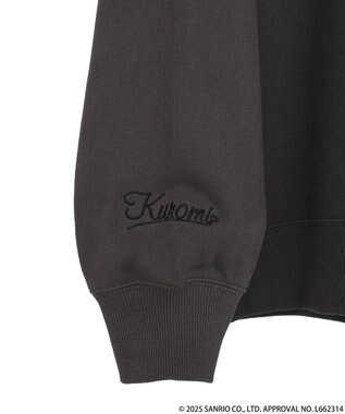 earth music&ecology マイメロディ＆クロミ／ｅａｒｔｈ　耳付きフーディー Charcoal Gray