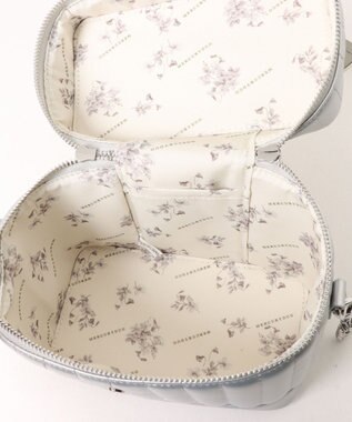 style code 【MERCURYDUO/マーキュリーデュオ】ストライプキルティング　バニティミニショルダーバッグ シルバー