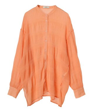 earth music&ecology クシュクシュシアーシャツ Orange