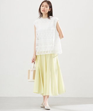 組曲 ラッセルレース ブラウス アイボリー系