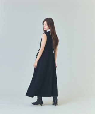 GRACE CONTINENTAL シアータック切替ドレス ブラック