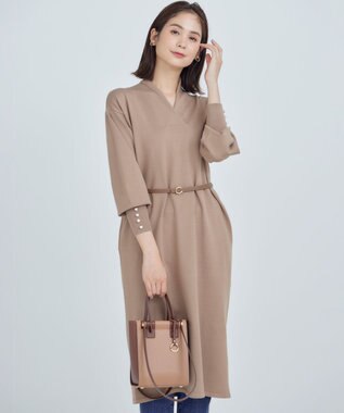 組曲 2WAYハンドルスクエアショルダー バッグ Mini ブラウン系1