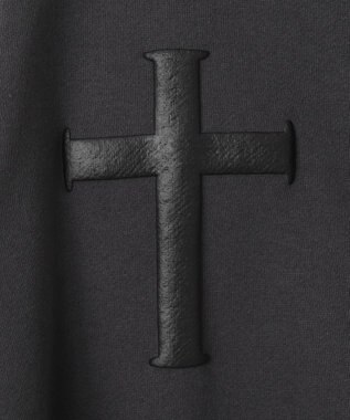 WEGO 【裏起毛/セットアップ対応】グラフィック裏起毛ZIPビッグパーカー グレー