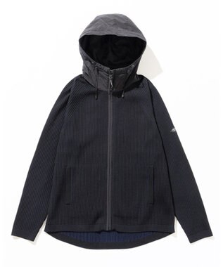 JOSEPH ABBOUD MOUNTAIN 【軽量/ストレッチ】CORDURA アウトドア ニット パーカー ブラック系