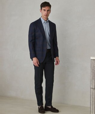 GOTAIRIKU 【REDA】TIMELESS HARMONY ジャケット_ネイビー×ブラウン ネイビー×ブラウン チェック