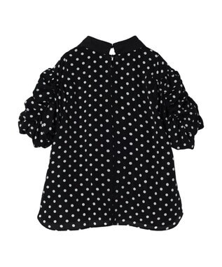 Green Parks AnriettMusee ギャザースリーブブラウス Dot