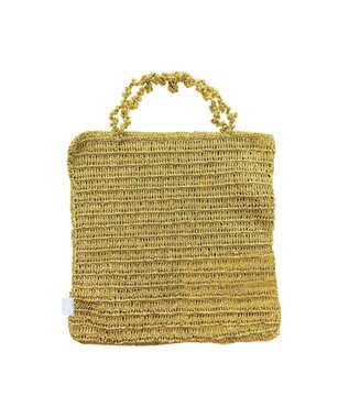 ROOTOTE 1091【手編みカゴバッグ風】SC.トール.クロッシュメタリック-A 01：ゴールド