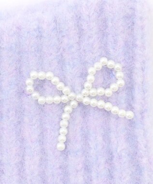 ANY KIDS ネコニットキャップ ラベンダー