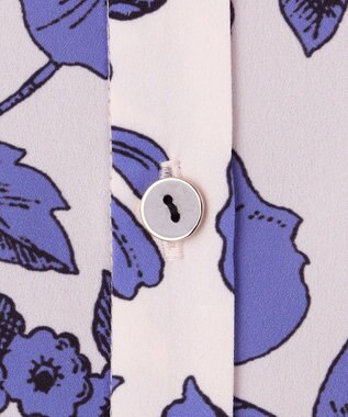 GRACE CONTINENTAL フラワープリントティアードワンピース ブルー