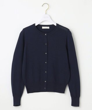 ANY SIS L 【接触冷感 / UVケア】ベーシッククールタッチ カーディガン ネイビー