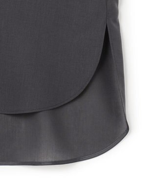 ICB 【先行予約】シルフィーローン ハンカチーフスリーブブラウス チャコール