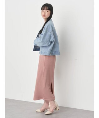 earth music&ecology スタンドカラーＧジャン Light Indigo