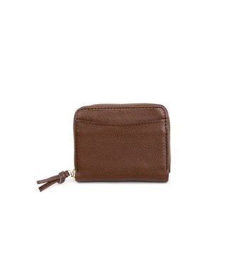 UNBILLION ペルケ perche / イタリアンレザー・ジャバラカードウォレット チョコ