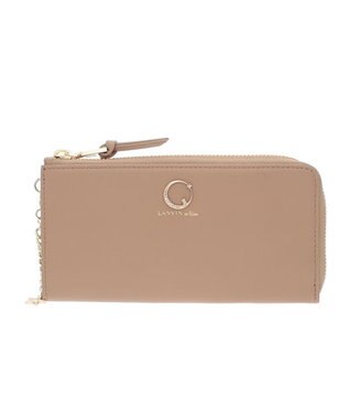 LANVIN en Bleu ルナ Ｌファスナー長財布 ベージュ