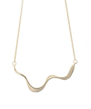 Green Parks ・ＨＡＬＦ　ＴＩＭＥ　ウェーブモチーフネックレス Gold