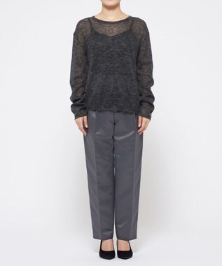 uncrave 【手洗い可】シルキーニット カップ付き キャミソール（uncrave WHITE） スレート