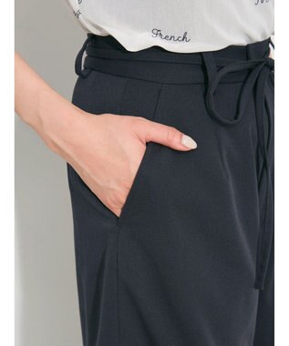 Green Parks デザイン切替カーブパンツ Navy