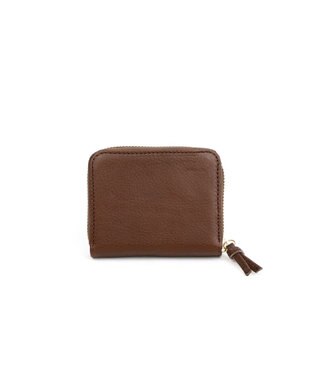 UNBILLION ペルケ perche / イタリアンレザー・ジャバラカードウォレット チョコ