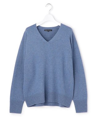 23区 【見上愛さんコラボカラー/VERY掲載】カシミヤブレンド Vネック ニット [見上愛さんコラボカラー]ブルーグレー系