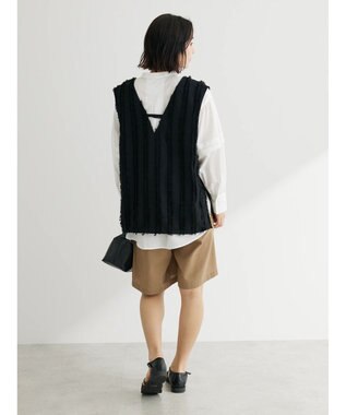 Green Parks ボリュームタックブラウス Off White