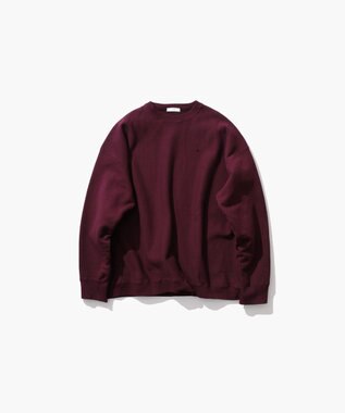 ATON NATURAL DYED URAKE | オーバーサイズスウェットシャツ - UNISEX BURGUNDY