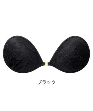 BRADELIS New York 【NuBra / ボリュームアップ】パテッドヌーブラ ミリーヴ  蒸れにくい バックレス コレクション デザインヌーブラ 正規品 ブラック