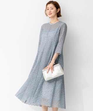 23区 L 【APPLAUDIR】ニュアンスフラワーレース ドレス