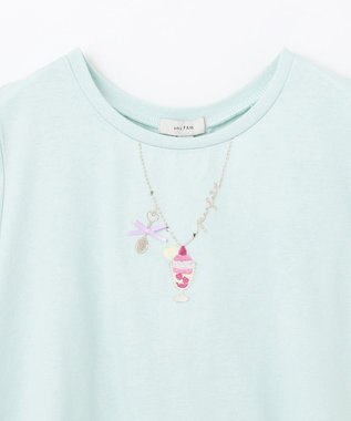 ANY KIDS 接触冷感 しろくま バックシャン Tシャツ ミント×フルーツ