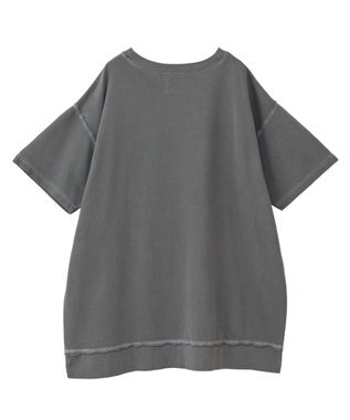 Green Parks ピグメント裏毛切りっぱなしチュニック Brown