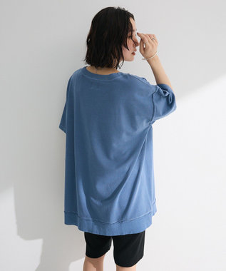 Green Parks ピグメント裏毛切りっぱなしチュニック Brown