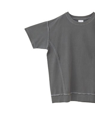 Green Parks ピグメント裏毛切りっぱなしチュニック Brown