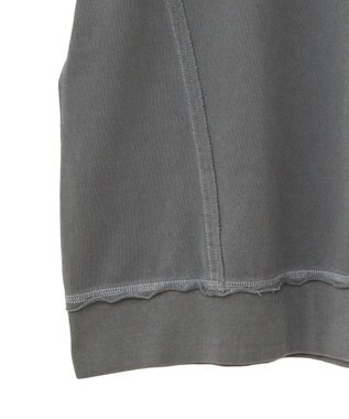 Green Parks ピグメント裏毛切りっぱなしチュニック Brown