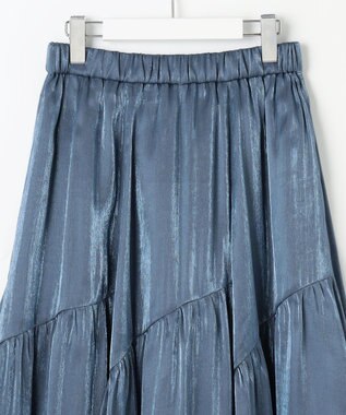 Feroux 【ONWARD CROSSET MAG掲載・セットアイテム】バックギャザーシャイニーセット ワンピース ネイビー系