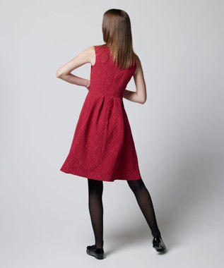 TOCCA 【洗える！】PONPON MUM ドレス レッド系