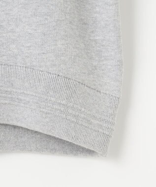 組曲 L スウェットライクニットブルゾン ライトグレー系