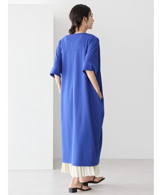 AMERICAN HOLIC 接触冷感カットジョーゼットボックスワンピース Blue