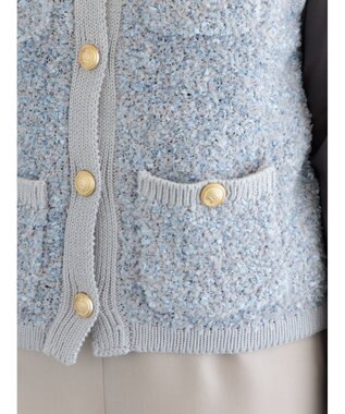 Te chichi ツイードニットベスト グレー