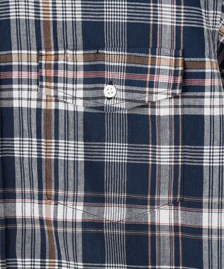 J.PRESS MEN インディアンマドラスチェック シャツ ネイビー系3