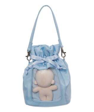 WEGO 【痛バ＆推し活グッズ】巾着ぬいポーチ サックス