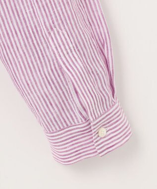 J.PRESS LADIES 【洗える】リネン シャツ パープル系1