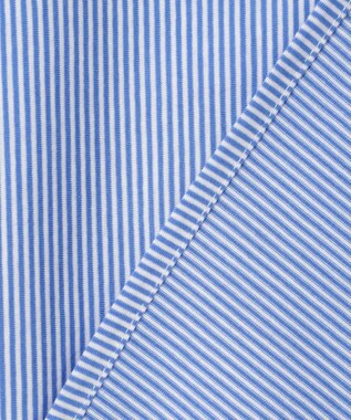 ANY SIS シルケットストライプ スキッパー カットソー ブルーストライプ