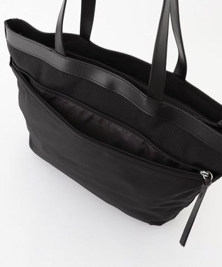 Y'SACCS コーデュロイライクナイロントート ブラック