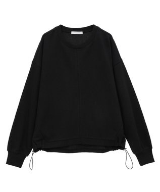 Green Parks ドロストミニ裏毛プルオーバー Black